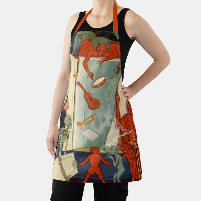 Vintage Magician Carter the Great Magic Act Apron (Insitu)