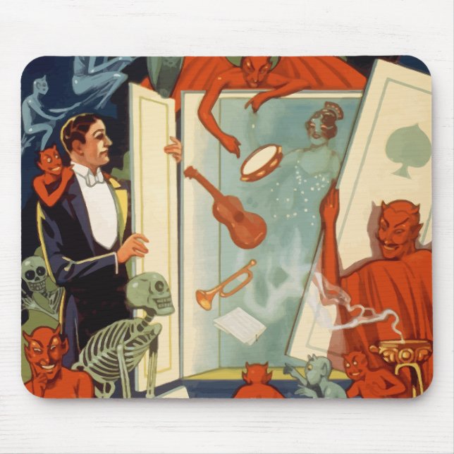 Vintage Magician Carter the Great Magic Act Mouse Mat (Front)