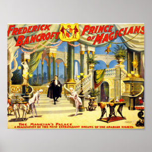 Vintage Magician Frederick Bancroft Poster