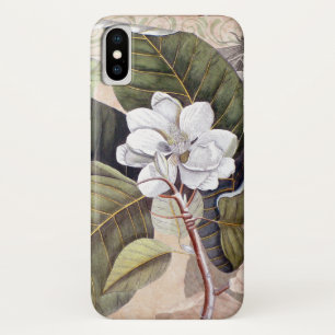 Vintage Magnolia Antique Botanical Collage iPhone X Case