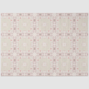 Vintage Magnolia Beige Ephemera Pattern Tissue Paper