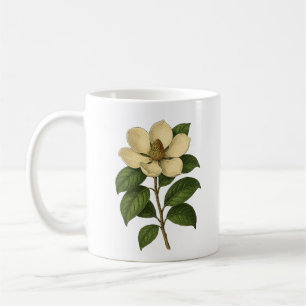 Vintage magnolia coffee mug