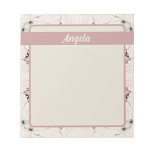 Vintage Magnolia Floral Ephemera Pattern Notepad