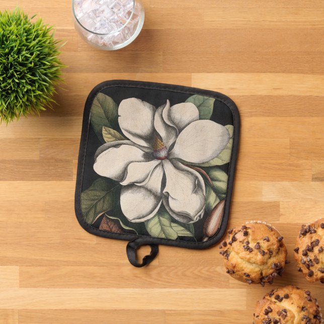 Vintage Magnolia  Pot Holder (Top Down)