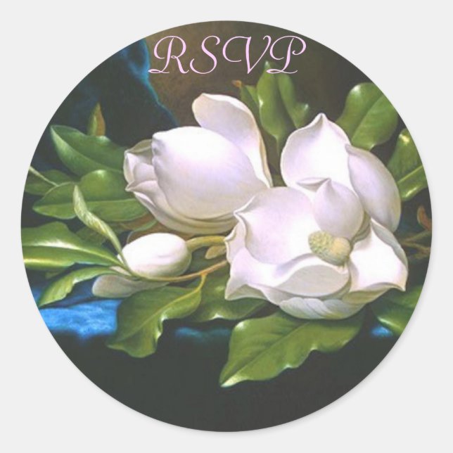 Vintage Magnolia RSVP Sticker (Front)