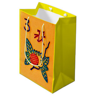 Vintage Mah Jongg Flower Gift Bags
