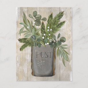 Vintage Mailbox New Address Moving Postcard