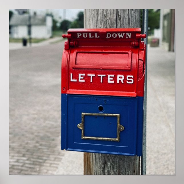 Vintage Mailbox Poster (Front)