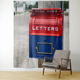 Vintage Mailbox Tapestry