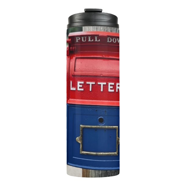 Vintage Mailbox Thermal Tumbler (Front)