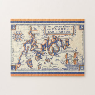 Vintage Maine Coast Custom  Jigsaw Puzzle