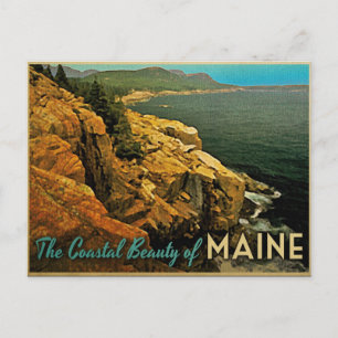 Vintage Maine Coast Postcard