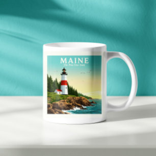 Vintage Maine Coffee Mug