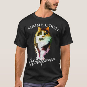 Vintage Maine Coon Cat Whisperer Kitties T-Shirt