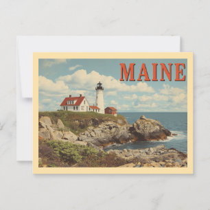 Vintage Maine Travel Postcard