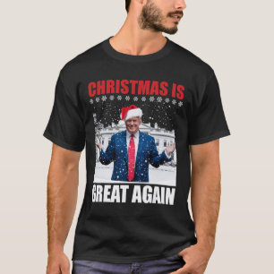Vintage Make Christmas Great Again Xmas Funny Trum T-Shirt
