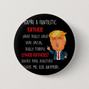 Vintage Make Father's Day Great Again Dad Funny Do 6 Cm Round Badge