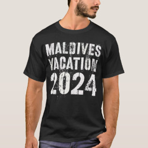 Vintage MALDIVES Team Trip Summer Surf RockSquad T-Shirt