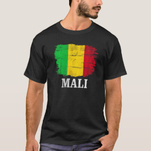 Vintage Mali Flag For Malian T-Shirt