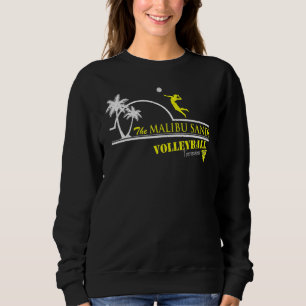 Vintage Maliibu Beach-Sands Coconut Tree Sunset Cl Sweatshirt