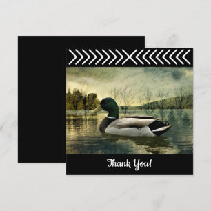 Vintage Mallard Duck Weathered Postcard 