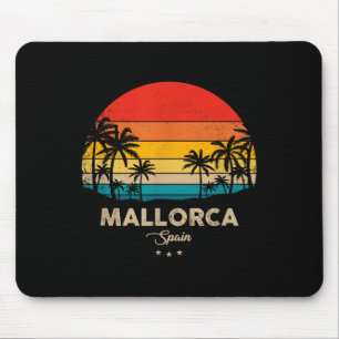 Vintage Mallorca Beach Souvenir - Spain Mouse Mat