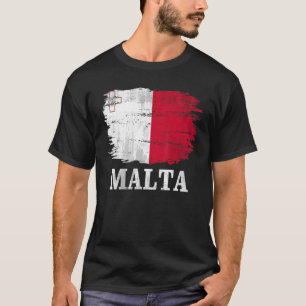 Vintage Malta Flag For Maltese Gift T-Shirt