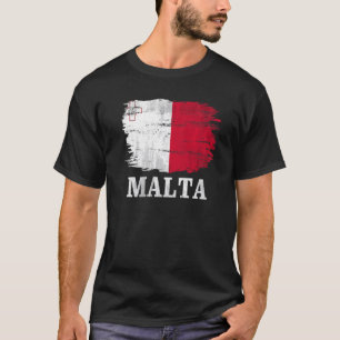 Vintage Malta Flag For Maltese T-Shirt