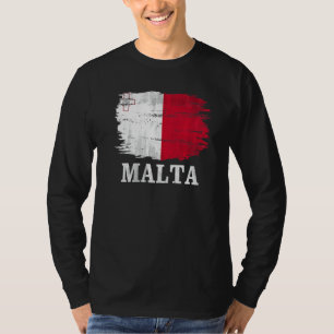 Vintage Malta Flag For Maltese T-Shirt