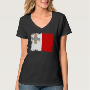 Vintage Malta Flag Maltese Independence Day T-Shirt
