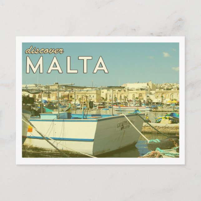 Vintage Malta Postcard (Front)
