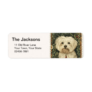 Vintage Maltese or Bichon puppy Dog