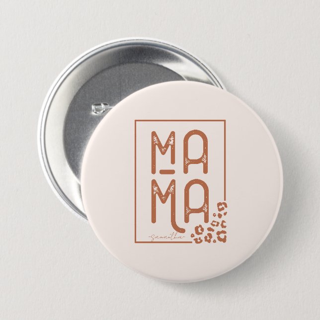 Vintage Mama 7.5 Cm Round Badge (Front & Back)