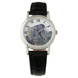 Vintage Mama & Baby Elephant Watch