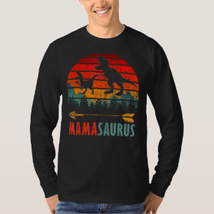 Vintage Mamasaurus T Rex Dinosaur Mama Saurus Moth T-Shirt