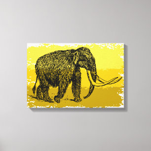 Vintage Mammoth Canvas Print