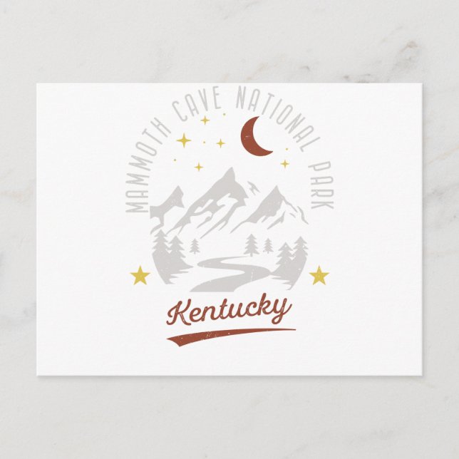 Vintage Mammoth Cave National Park Kentucky Postcard (Front)