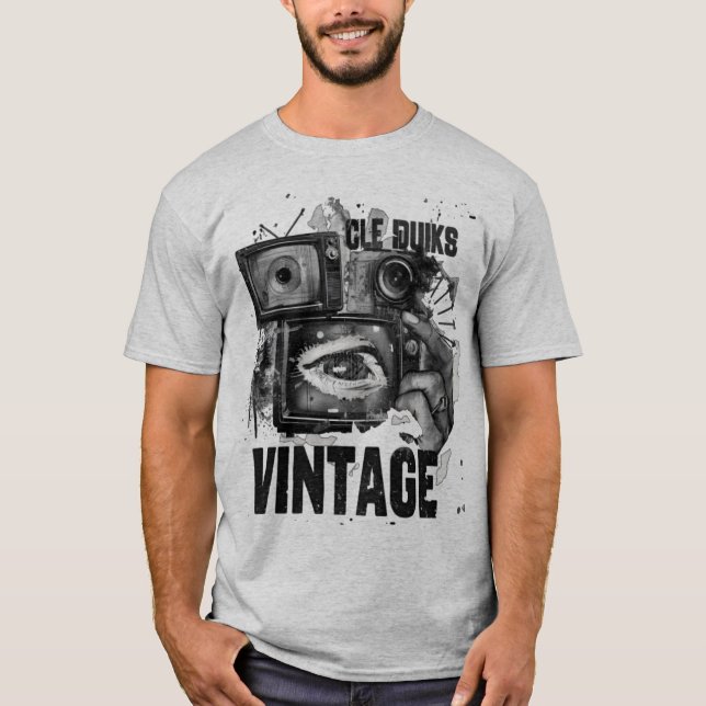 Vintage man art design t-shirt (Front)