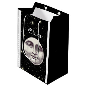 Vintage man in the moon gift bag