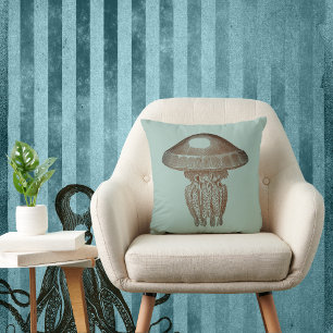 Vintage Man O War with Pale Vintage Green Cushion