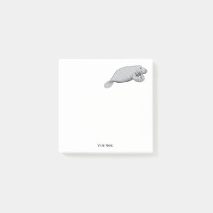 Vintage Manatee Drawing Post-it Notes