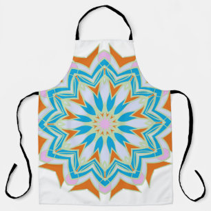 Vintage mandala, Floral mandala. Oriental mandala. Apron