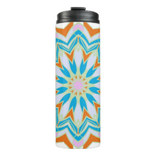 Vintage mandala, Floral mandala. Oriental mandala. Thermal Tumbler