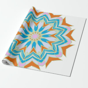 Vintage mandala, Floral mandala. Oriental mandala. Wrapping Paper