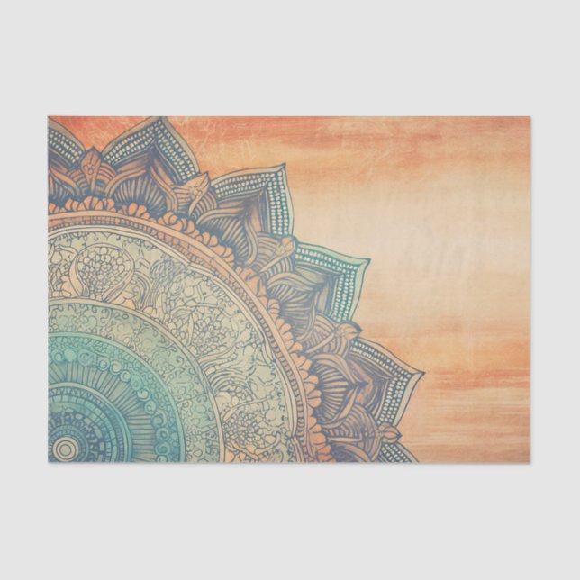 Vintage Mandala Tissue Page Paper (Front)