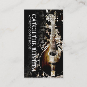 Vintage Mandolin Acoustic Business Card
