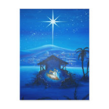 Vintage Manger Night Scene