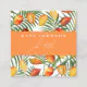 Vintage Mango & Greenery QR Code Business Logo Square Business Card ...