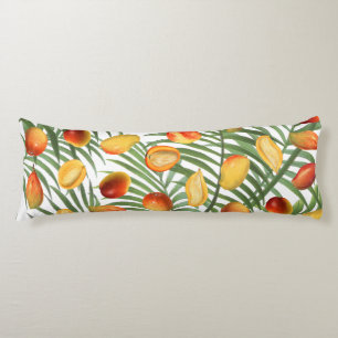 Vintage Mango & Greenery Summer Pattern Body Cushion