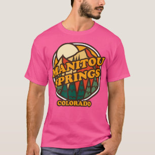 Vintage Manitou Springs Colorado Mountain Hiking S T-Shirt
